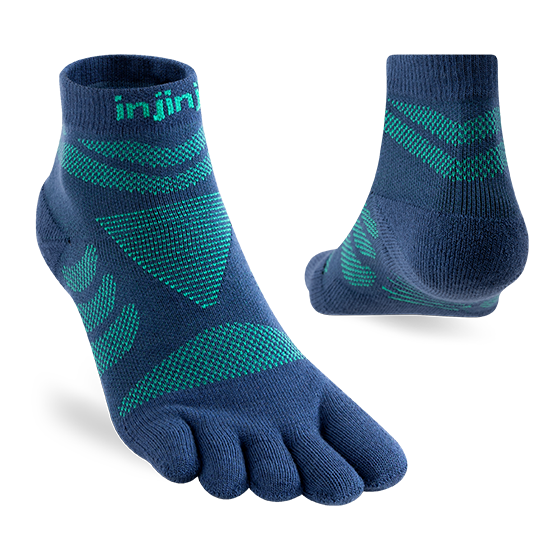 Injinji Women's Ultra Run Mini-Crew Poseidon