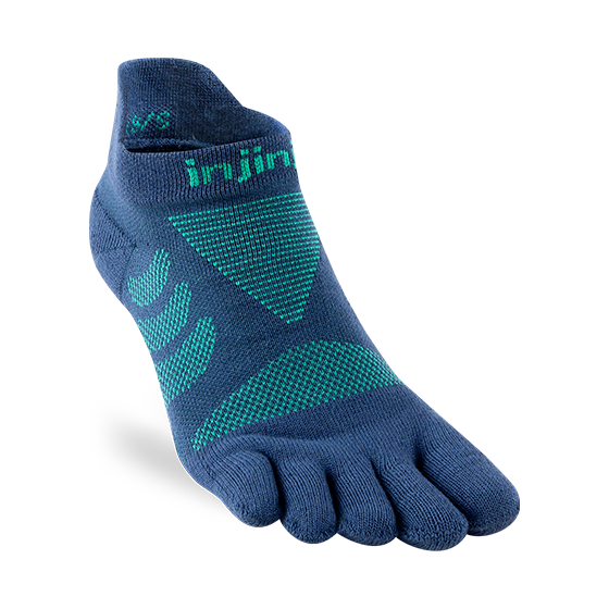 Injinji Women's Ultra Run No-Show Poseidon