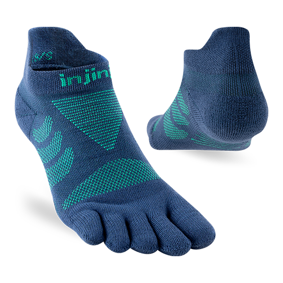 Injinji Women's Ultra Run No-Show Poseidon