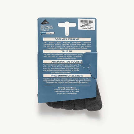 Lems Run 2.0 Lightweight No-Show Dark Gray