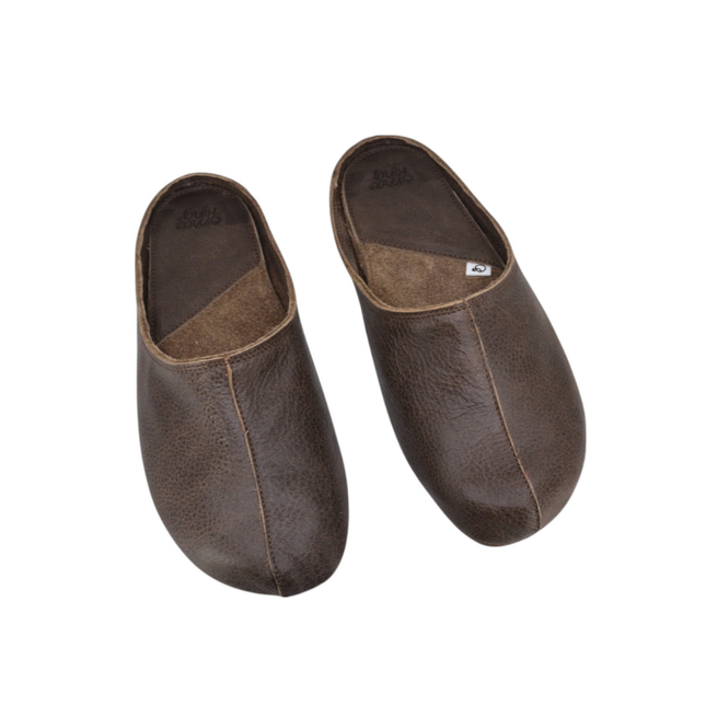 OmaKing Pantoffel SB221 Dark Brown