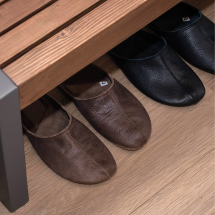 OmaKing Pantoffel SB221 Dark Brown