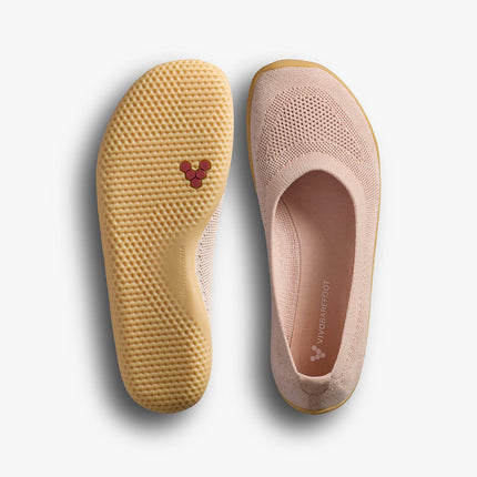 Vivobarefoot Asana Yin Ballerina Knit Rose Vrouwen