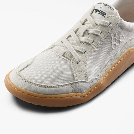 Vivobarefoot Gobi II Sneaker Premium Canvas Natural White Vrouwen