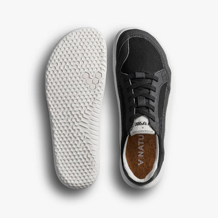 Vivobarefoot Gobi II Sneaker Premium Canvas Obsidian Vrouwen