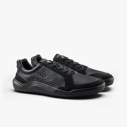 Vivobarefoot Gobi II Sneaker Premium Leather Triple Obsidian Mannen