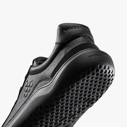 Vivobarefoot Gobi II Sneaker Premium Leather Triple Obsidian Mannen