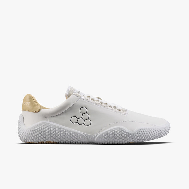 Vivobarefoot Motus Studio Sneaker Leather Bright White Vrouwen