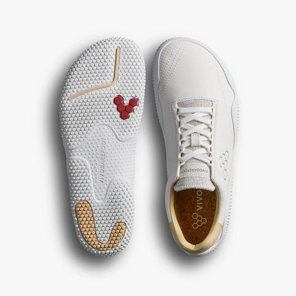 Vivobarefoot Motus Studio Sneaker Leather Bright White Vrouwen