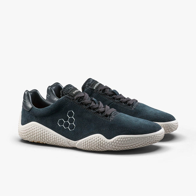Vivobarefoot Motus Studio Sneaker Leather Obsidian White Vrouwen
