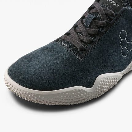 Vivobarefoot Motus Studio Sneaker Leather Obsidian White Vrouwen