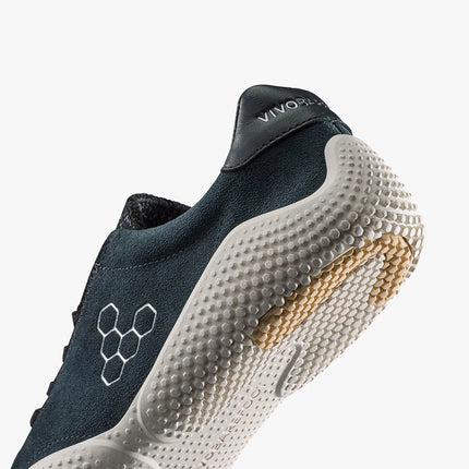 Vivobarefoot Motus Studio Sneaker Leather Obsidian White Vrouwen