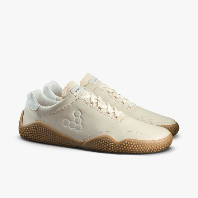 Vivobarefoot Motus Studio Sneaker Leather Sand Vrouwen