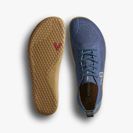 Vivobarefoot Primus Lite Knit Natural Deep Ocean Mannen