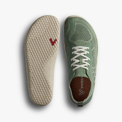 Vivobarefoot Primus Lite Knit Natural Dusty Green Vrouwen