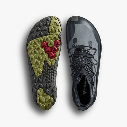 Vivobarefoot Primus Trail Flow Mid Dark Shadow Mannen