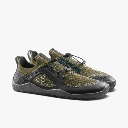 Vivobarefoot Primus Trail Knit Grounding Dark Olive Mannen