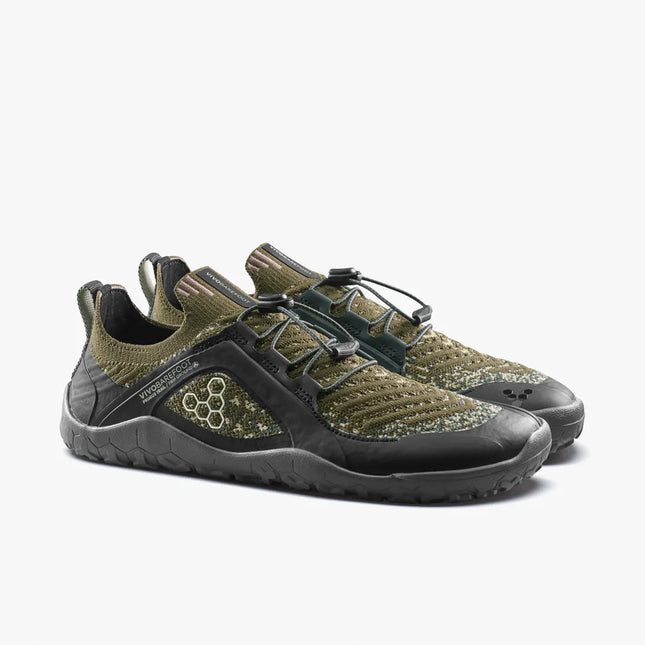 Vivobarefoot Primus Trail Knit Grounding Dark Olive Mannen