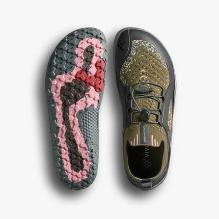 Vivobarefoot Primus Trail Knit Grounding Dark Olive Mannen