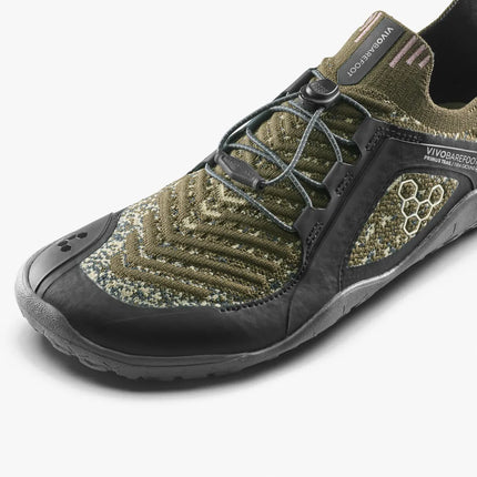 Vivobarefoot Primus Trail Knit Grounding Dark Olive Vrouwen