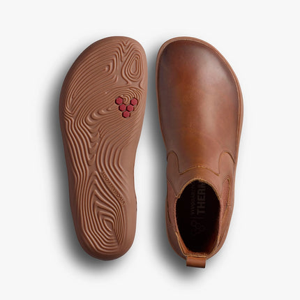 Vivobarefoot Sensus Chelsea Dark Tan Vrouwen