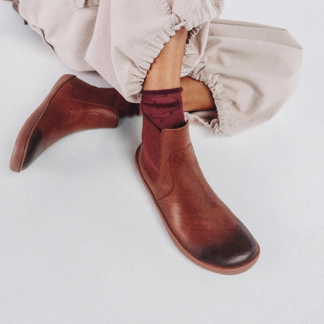 Vivobarefoot Sensus Chelsea Dark Tan Vrouwen