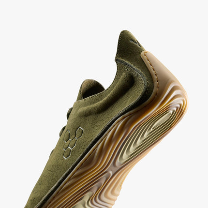 Vivobarefoot Sensus Dark Olive Cracked Leather Mannen