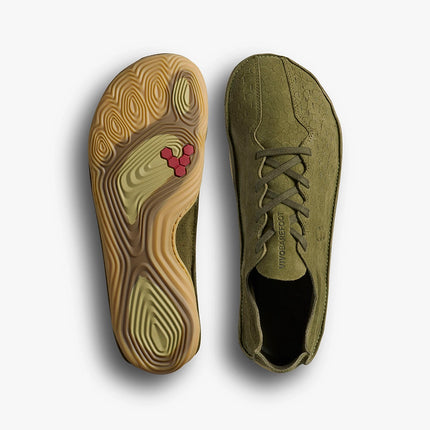 Vivobarefoot Sensus Dark Olive Cracked Leather Mannen