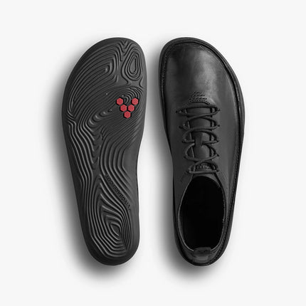 Vivobarefoot Sensus Moc Lace Up Leather Obsidian Mannen