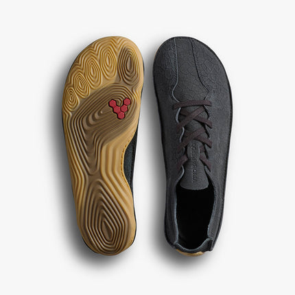 Vivobarefoot Sensus Obsidian Cracked Leather Mannen