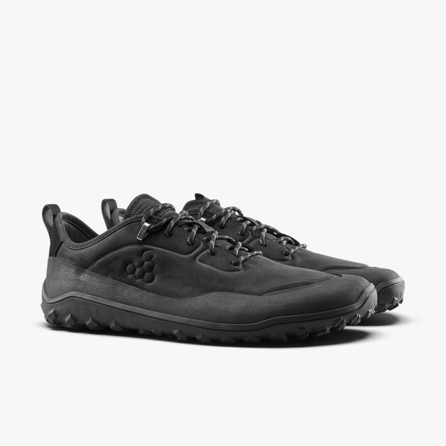 Vivobarefoot Tracker Leather Low Obsidian Vrouwen