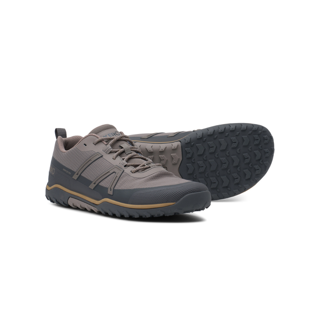 XeroShoes Scrambler Trail Low WP Driftwood Asphalt Mannen