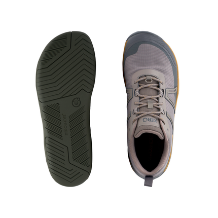 XeroShoes Scrambler Trail Low WP Driftwood Asphalt Mannen
